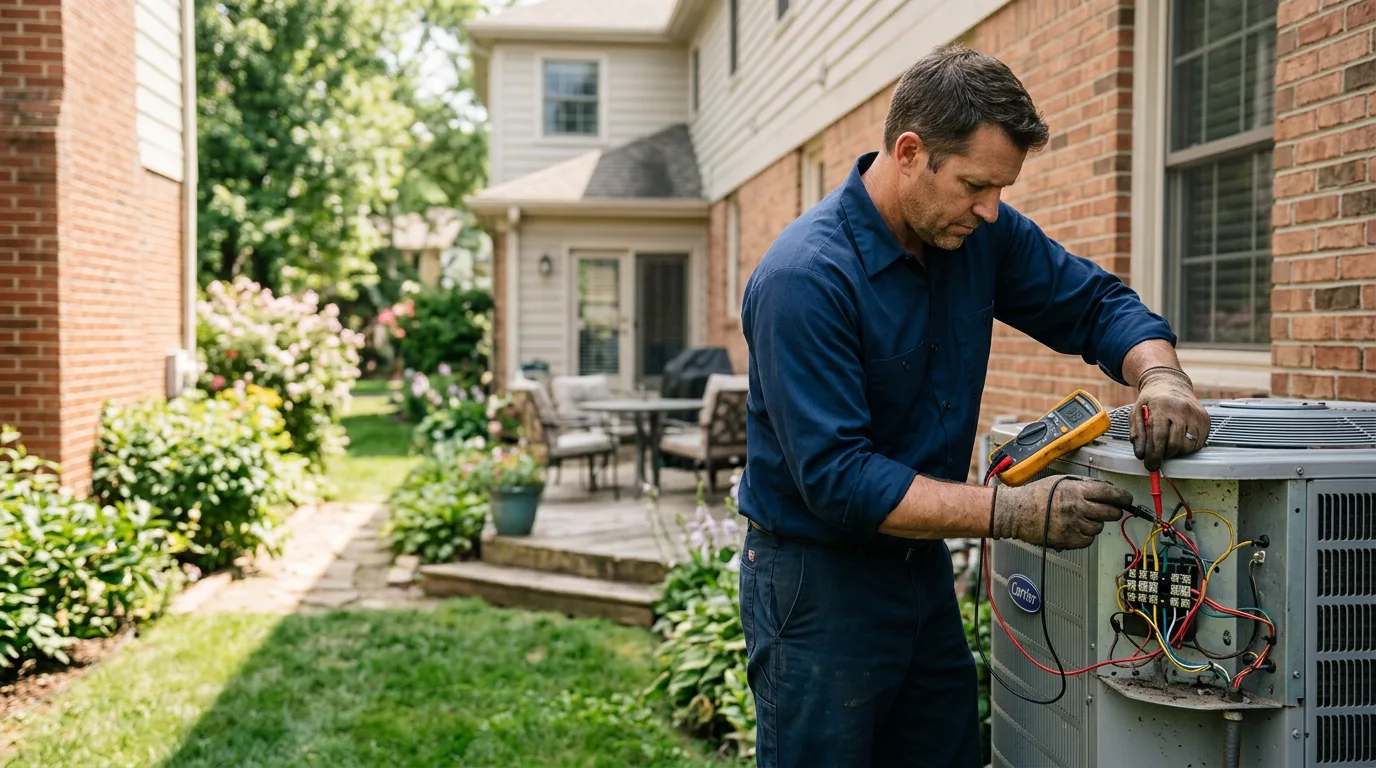 HVAC technician working near Leon, VA